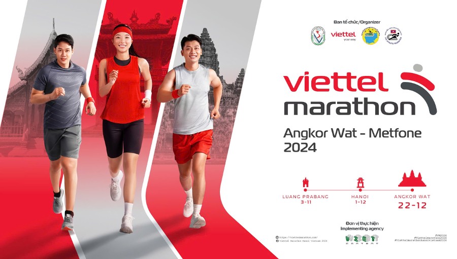 Sơ đồ đường chạy Viettel Marathon Angkor Wat - Metfone 2024