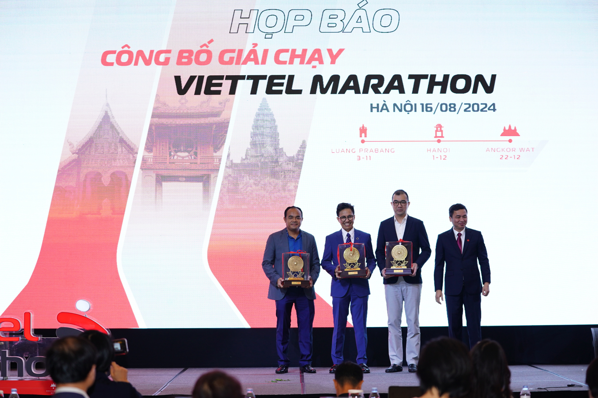 Hình ảnh họp báo giải Viettel Marathon 2024