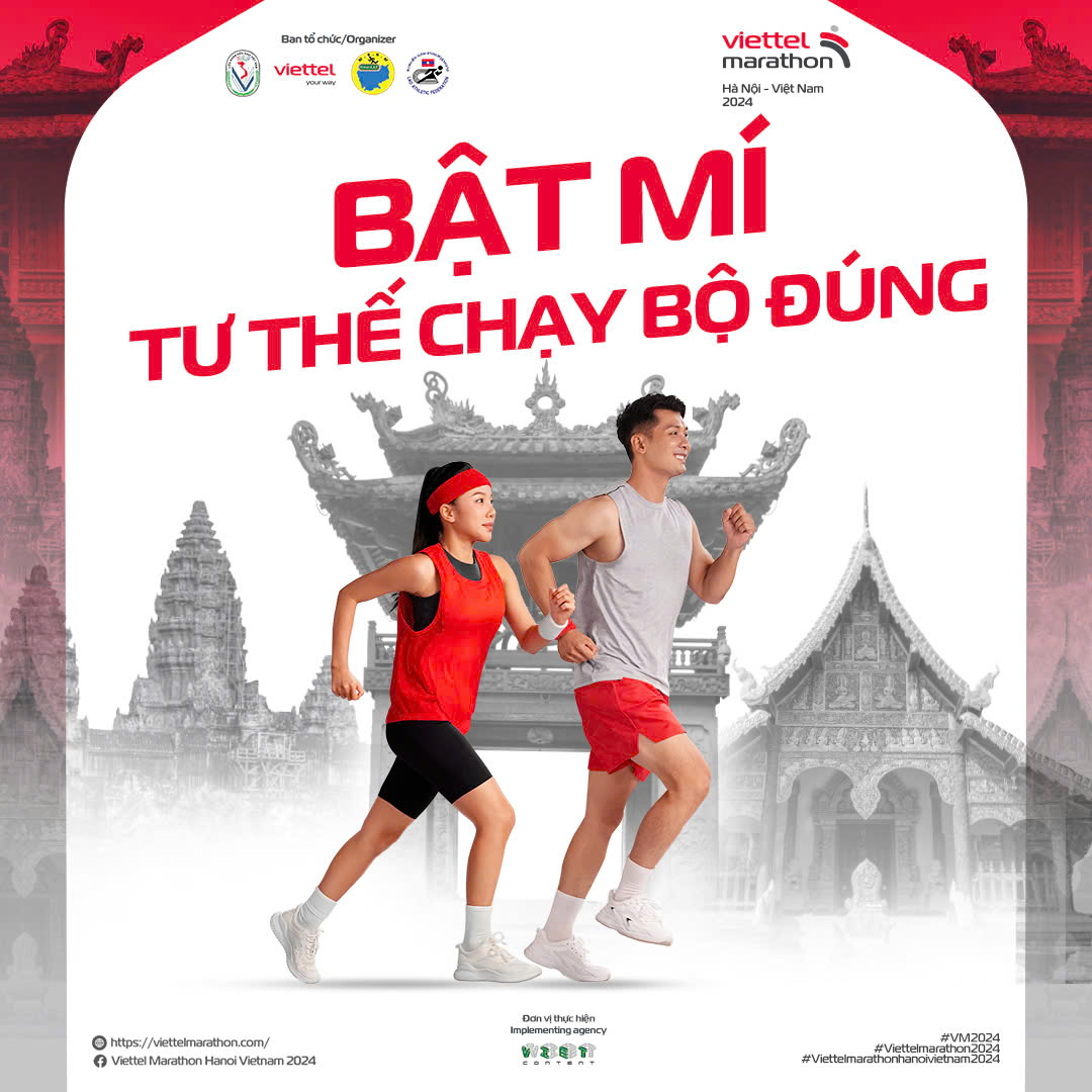 Tư thế chạy bộ đúng cách cho VĐV dự Viettel Marathon